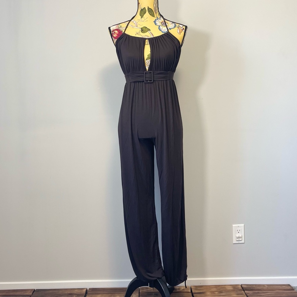 Victoria’s Secret Halter Style Brown Jumpsuit Small